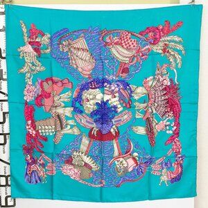 HERMES silk scarf